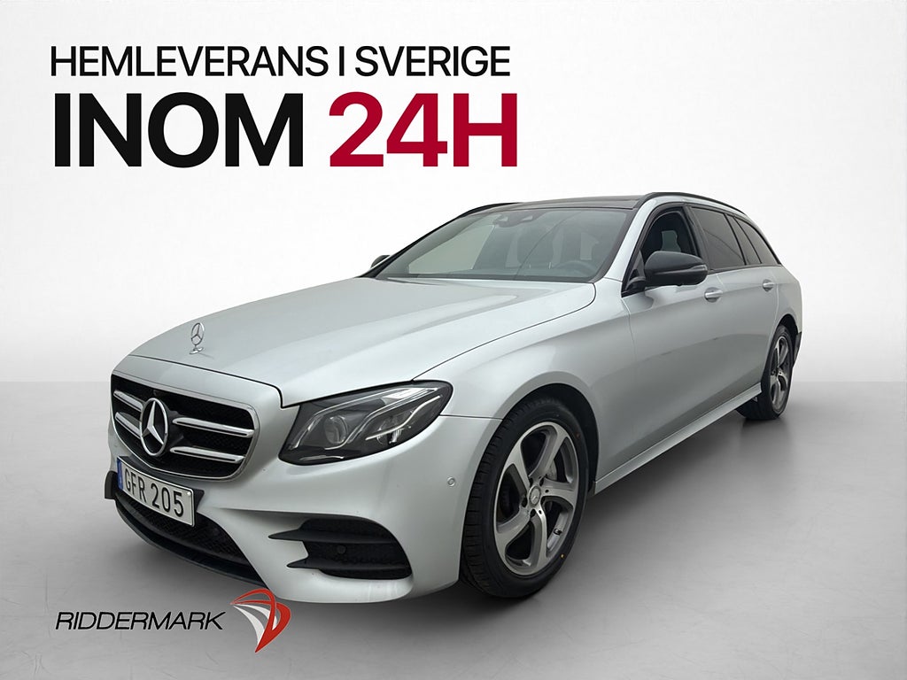 Mercedes-Benz E 220 T AMG Wide Pano Burmester 360° Värmare
