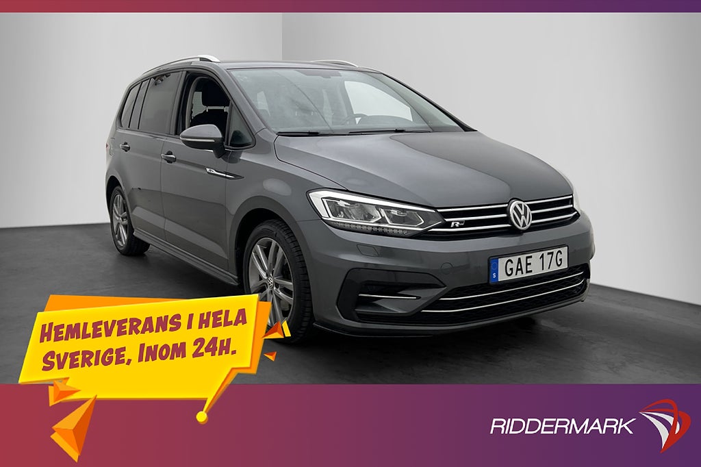 Volkswagen Touran 1.5 TSI 150hk R-Line 7-Sits P-Värm Kamera