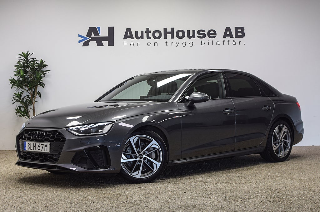 Audi A4 Sedan 45 TFSI quattro 265HK S Line Värmare Matrix