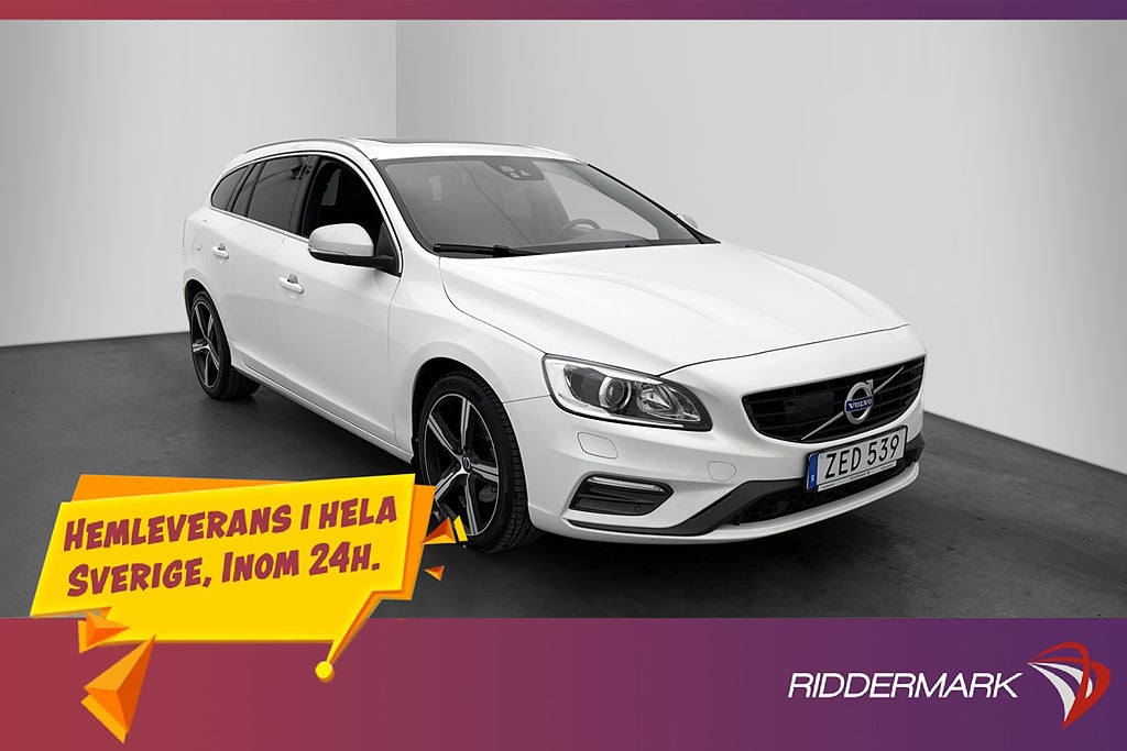 Volvo V60 D4 190hk R-Design Taklucka Skinn VOC Navi Värmare