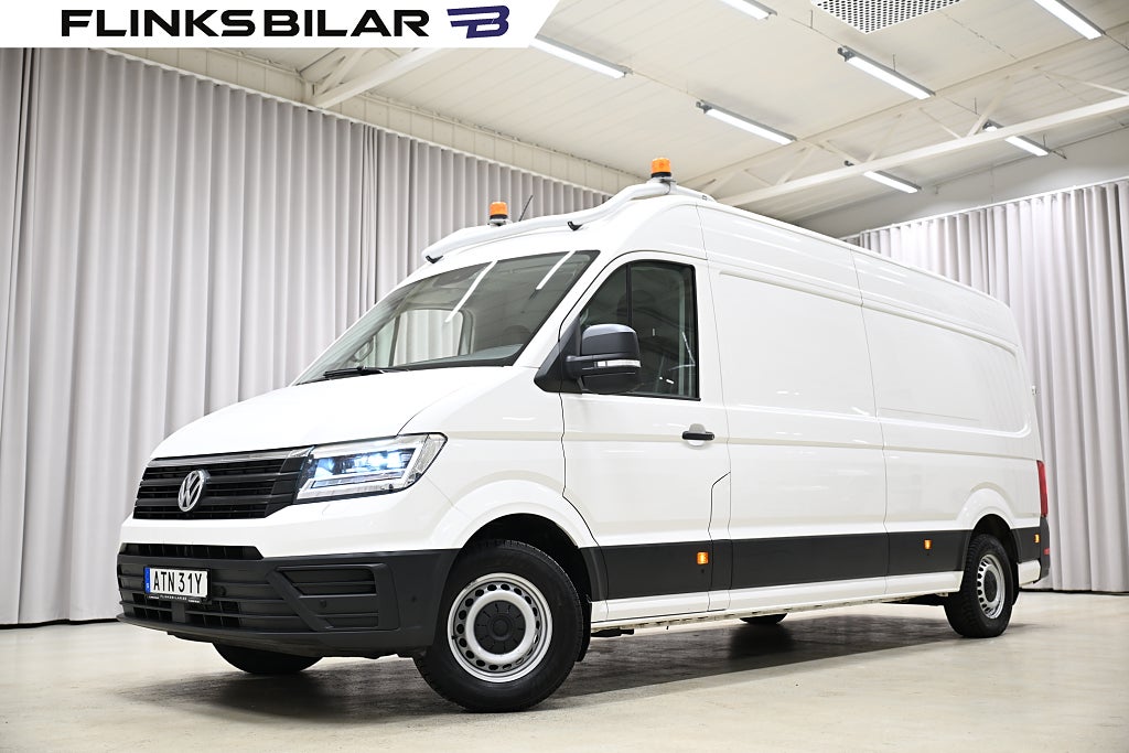 Volkswagen crafter 177HK Lång|Automat|Inredd|LED|Drag|Värmare|Lågmil|Moms