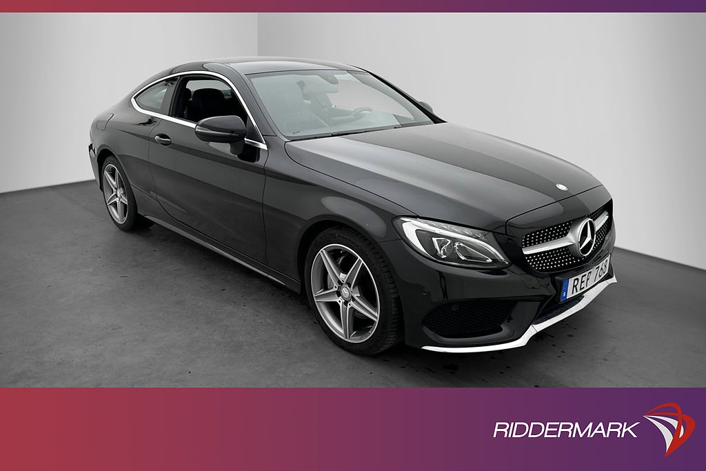 Mercedes-Benz C 220 d Coupé 170hk AMG Kamera Navi Halvskinn