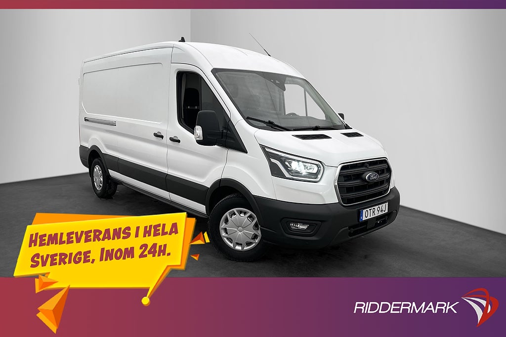 Ford transit L3H2 170hk Värm Drag CARPLAY B-Kamera Moms