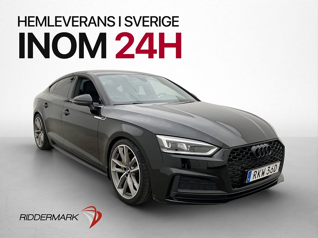 Audi A5 Quattro 245hk S-Line Sensorer Svart-Optik