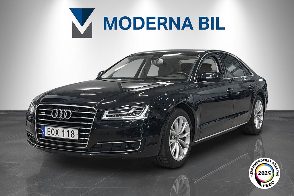 Audi A8 3.0 V6 Quattro Luftfjädring HuD Massage Bose 258hk