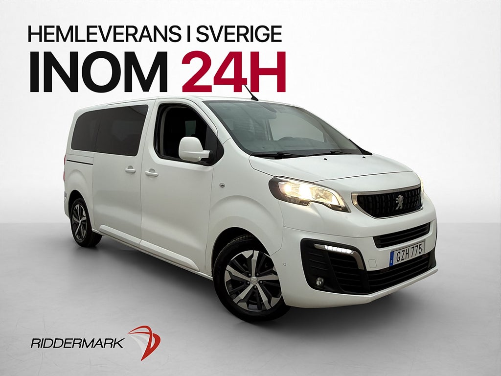 Peugeot Traveller 177hk 9-Sits Skinn Kamera Drag Pro-pack