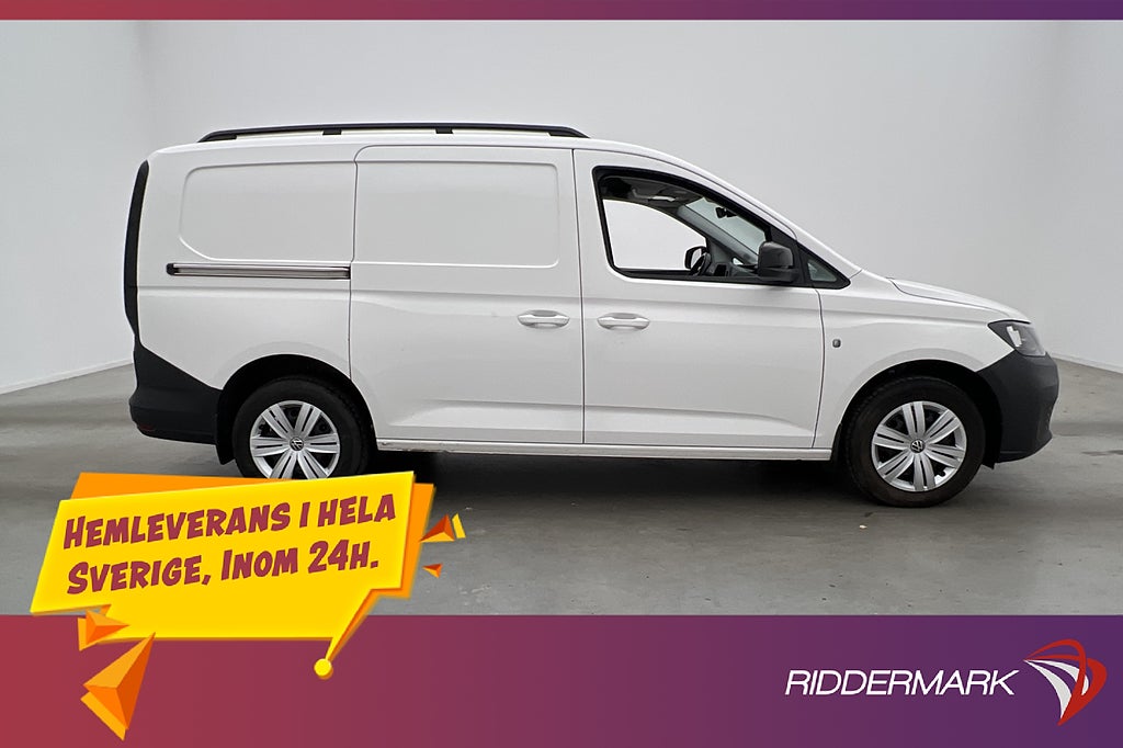 Volkswagen Caddy Cargo Maxi Värmare CARPLAY Drag Kamera Moms