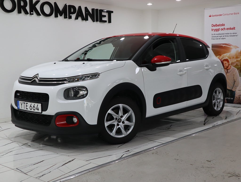 Citroën C3 1.2 PureTech M&K Värmare Carplay Parkeringshjälp