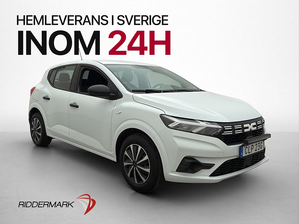 Dacia Sandero 1.0 TCe 91hk Extra-ljus P-Sensorer Farthållare