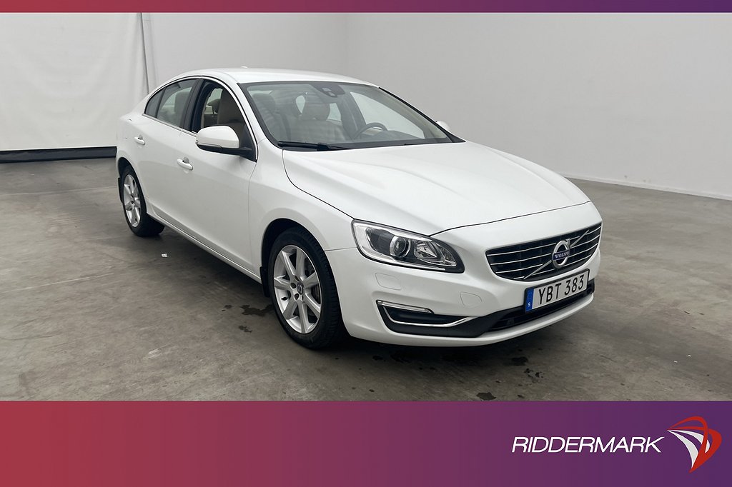 Volvo S60 D4 AWD Summum VOC Värmare Skinn Kamera Navi Drag