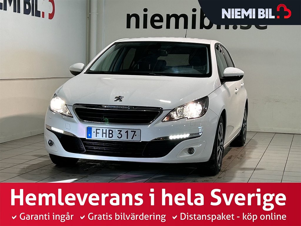 Peugeot 308 1.2 Active Farthållare Psens Låg skatt S/V-hjul