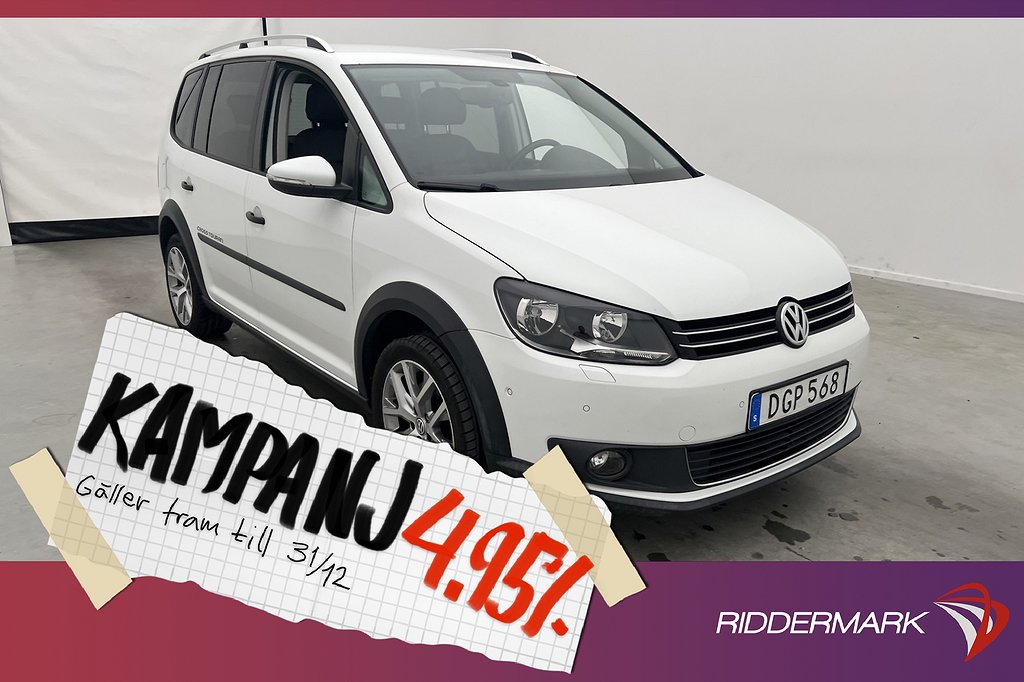 Volkswagen CrossTouran 1.4 TSI 150hk 7-sits Värm 4,95% Ränta