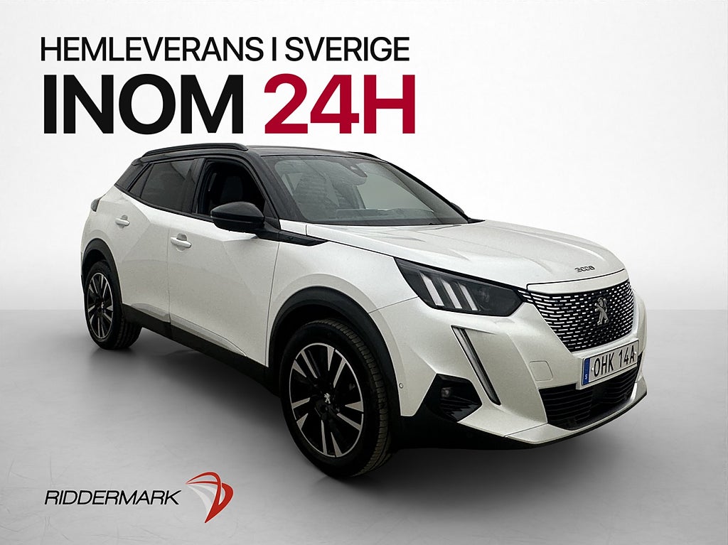 Peugeot E-2008 136hk Kamera Navi Halvskinn Döda-Vinkeln