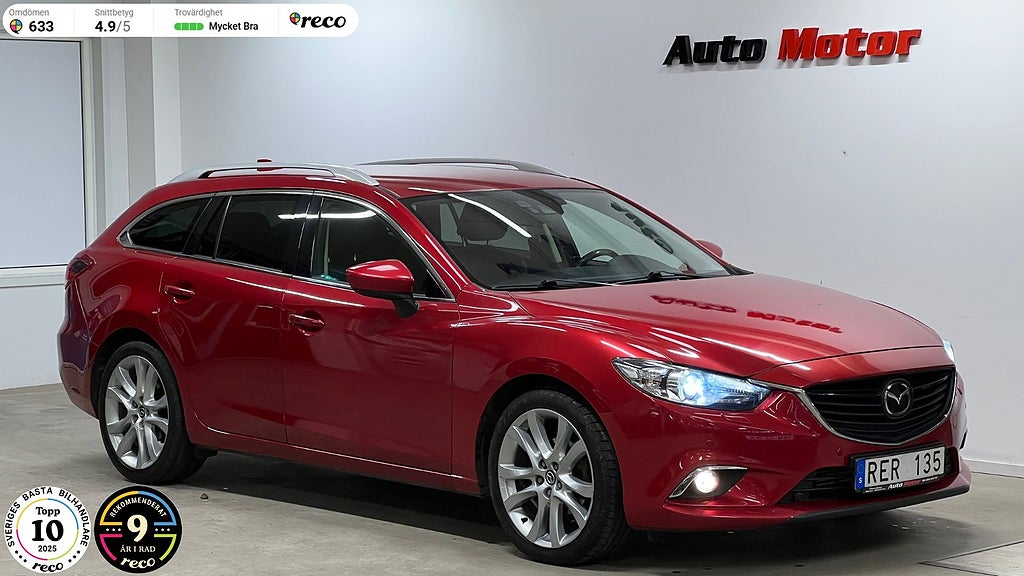Mazda 6 Wagon Optimum 2.2 SKYACTIV-D Automat 175hk BOSE/Värmare