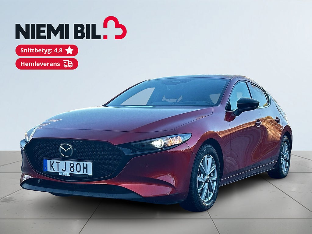 Mazda 3 Hatchback 2.0 M-Hybrid HOMURA Kamera/MoK-Värm/SoV-Däck