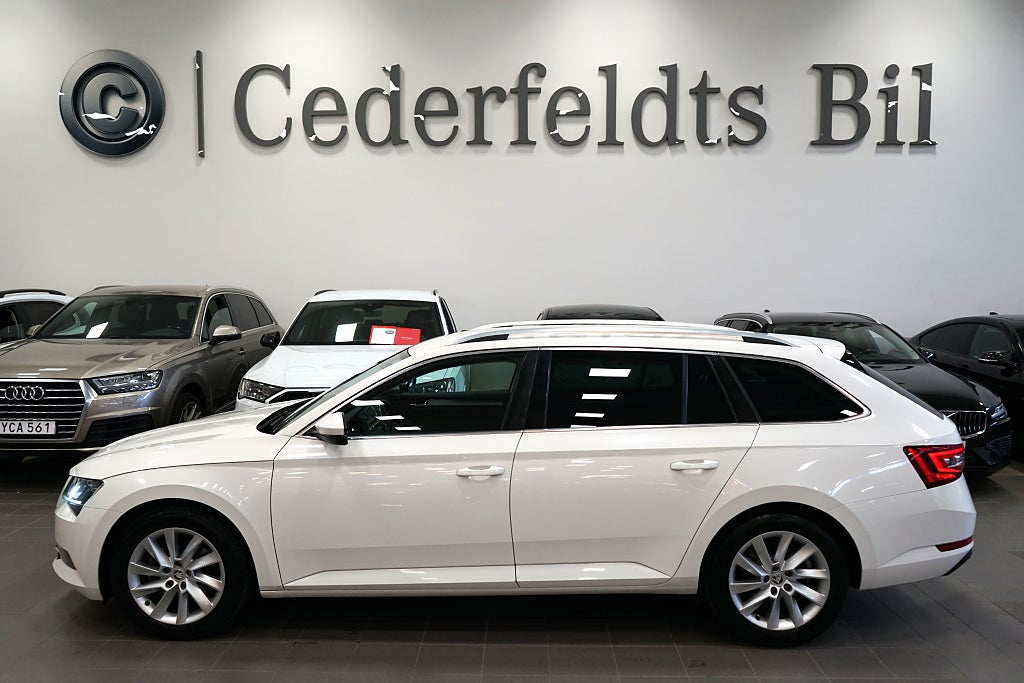 Skoda Superb 2.0 TDI Business Skinn Canton Drag D-värm V-hjul 150hk