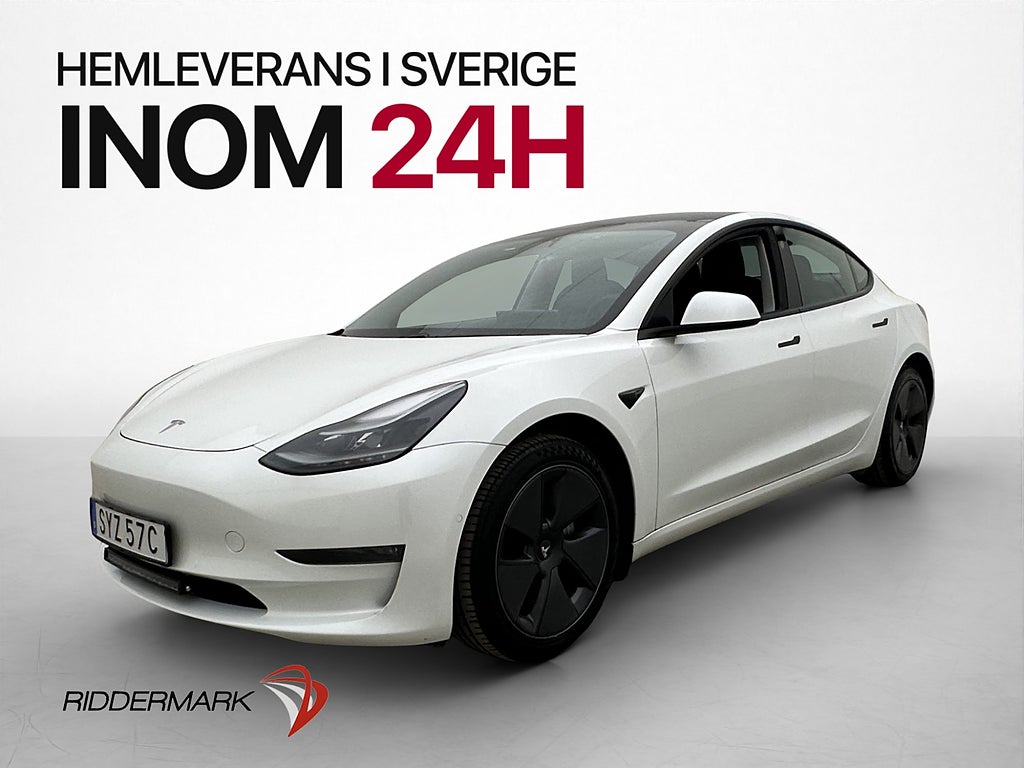 Tesla Model 3 Long Range AWD AP Dragkrok Rattvärme Sv.Såld