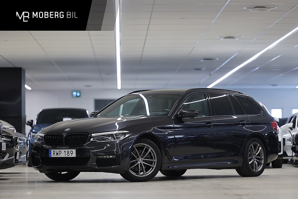 BMW 520d Touring 190hk M Sport Pano 360 H/K Läder HUD Drag