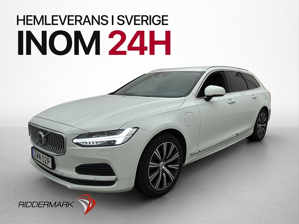 Volvo V90 Recharge T6 AWD H/K Värmare Kamera Skinn Drag