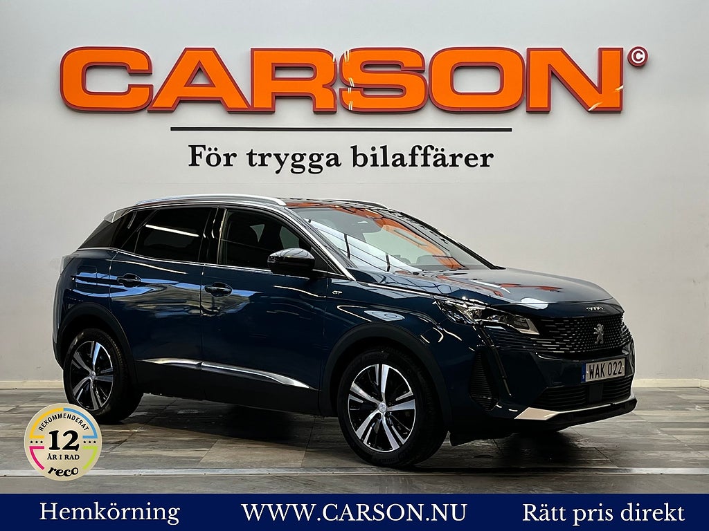 Peugeot 3008 1.2 PureTech 131hk GT Adaptiv F-hållare Navi KameraMOMS
