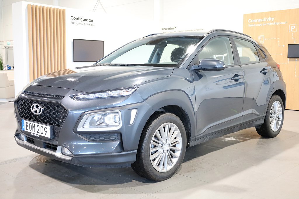 Hyundai Kona 1,0 T-GDI blue 120hk Trend CarPlay Kamera 2019