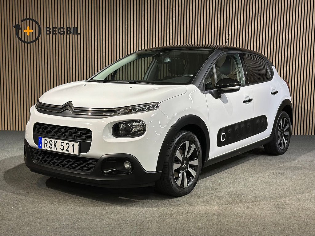 Citroën C3 1,2 PureTech 110 HK I Panorama I Nyservad I Ny kamrem I B-kamera