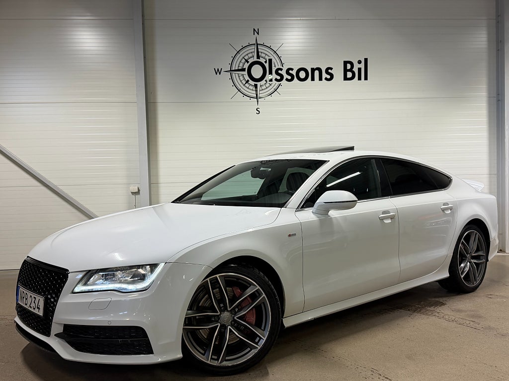 Audi A7  V6 Q S Line BiTdi 350hk+ Drag BOSE D-värm B-kam Stg1