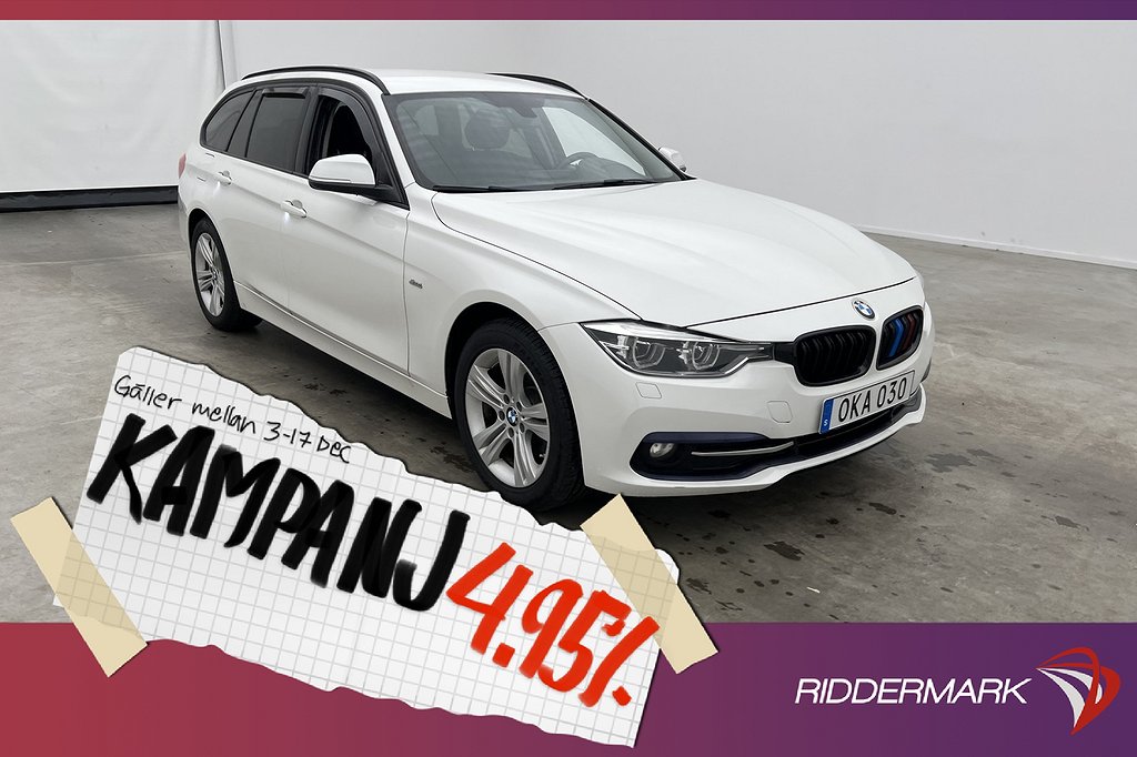 BMW 320 d xDrive 190hk Sport Line Sensorer 4,95% Ränta