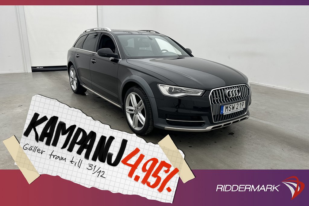 Audi A6 allroad Q V6 218hk Sport Edt Pano Luft 4,95% Ränta