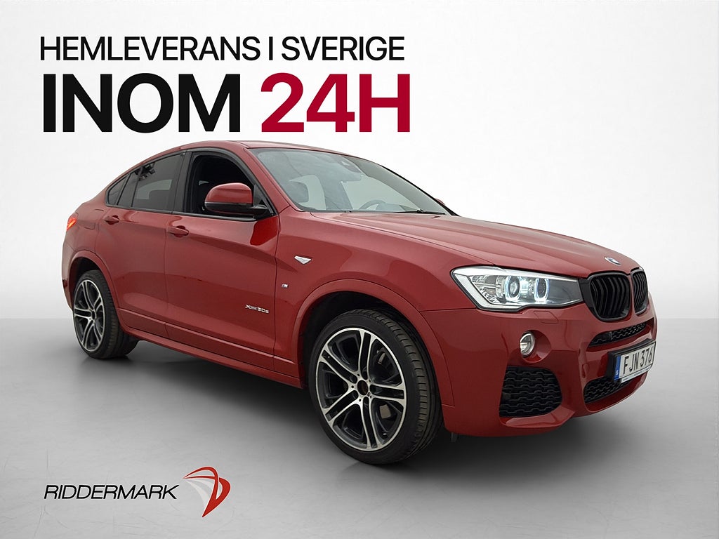 BMW X4 xDrive30d 258hk M Sport Navi Värm Kamera Drag Skinn