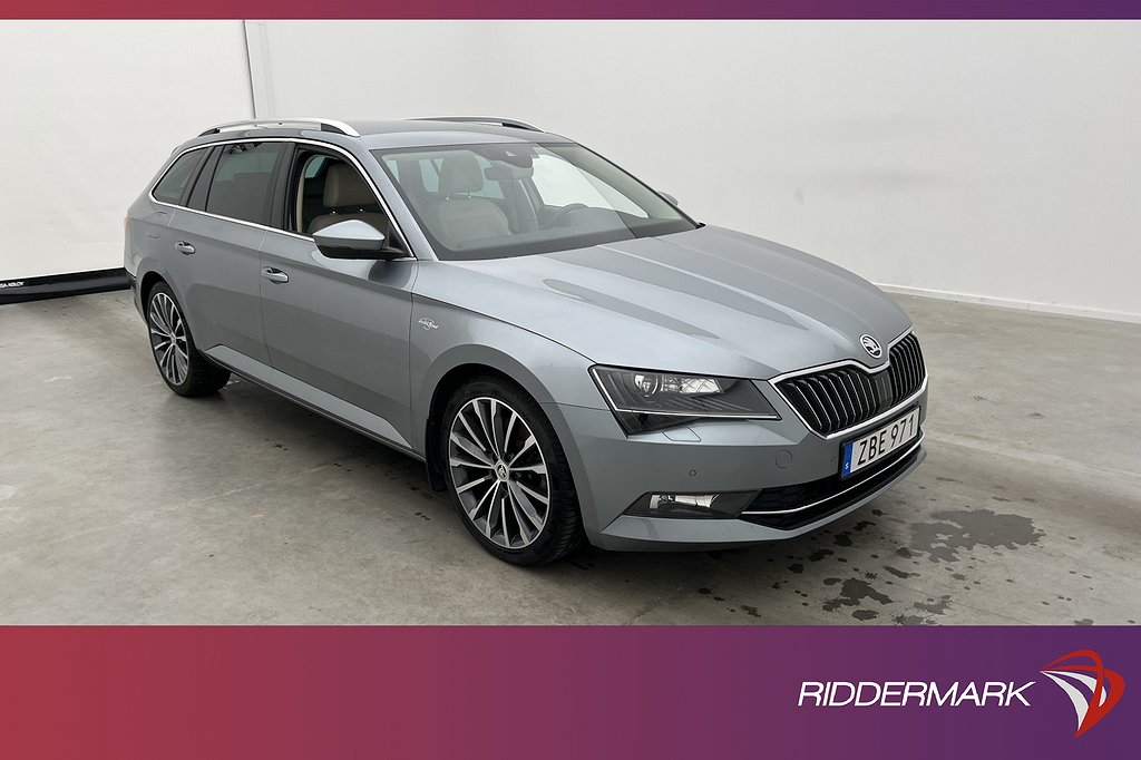 Skoda Superb 4x4 280hk L&K Canton P-Värm Skinn Kamera Drag