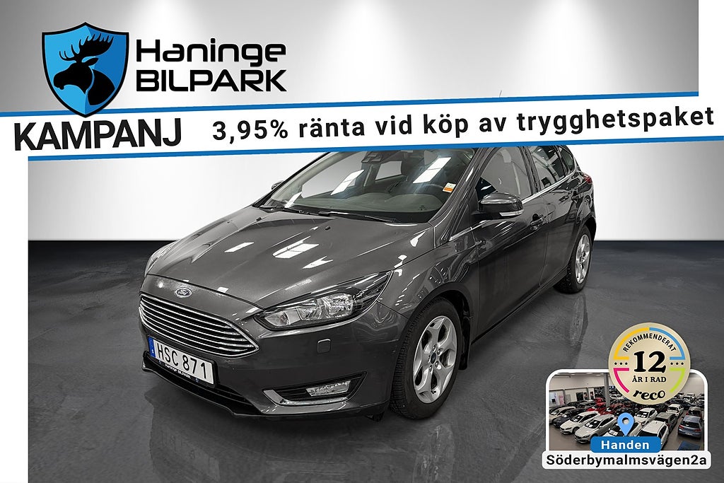 Ford Focus 1.0 EcoBoost Titanium / LÅGMILARE / SUPERDEAL 3,95 % / 