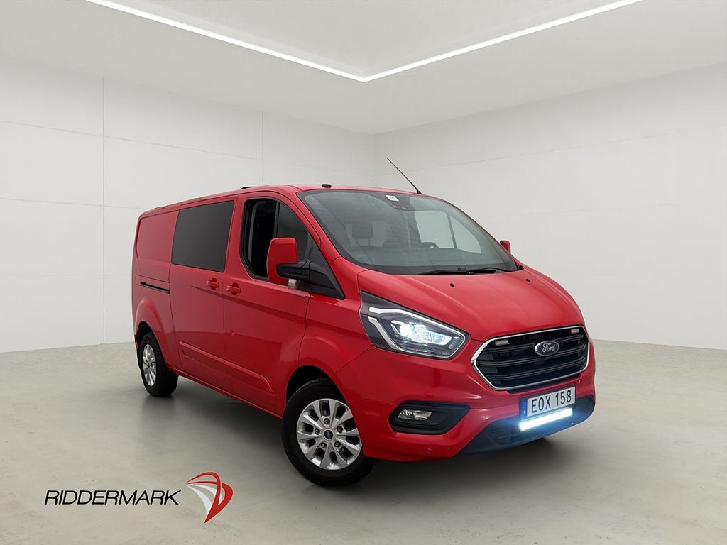 Ford Transit Custom CrewVan L2 Ny-Kamrem Värmare Drag Moms