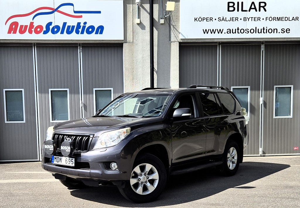 Toyota Land Cruiser 3.0 D-4D 4WD Mkt fin|V-hjul|M-värme|Drag