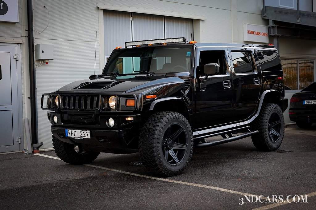 Hummer H2 6.0 L V8 B-KORT REGISTRERAD 22" FÄLG 37" DÄCK!!