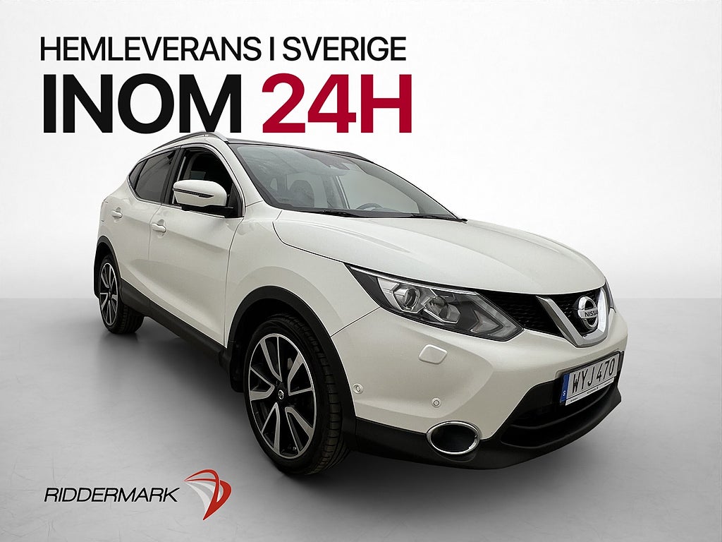 Nissan Qashqai 1.2 DIG-T Tekna Värmare 360° Pano Drag Navi