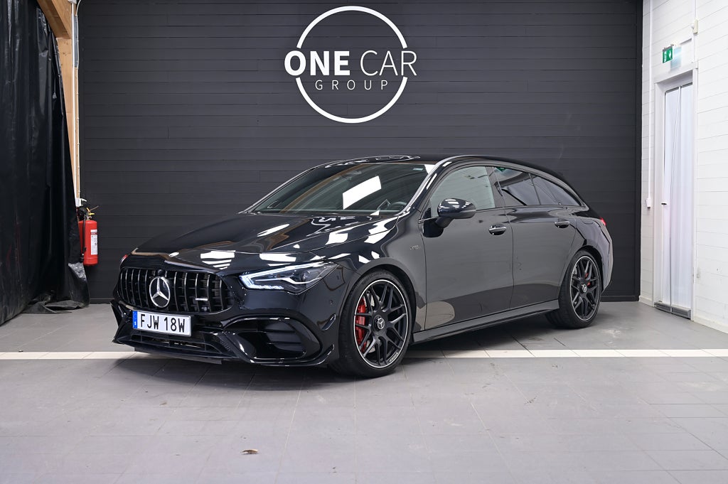 Mercedes-Benz CLA45 S 4MATIC+ AMG MOMS Skalstolar Burmester Minne 421hk