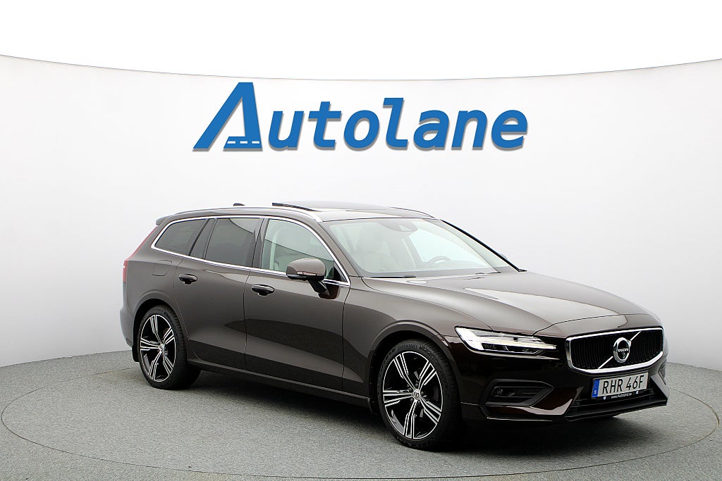 Volvo V60 D3 Panorama, Skinn, GPS, B&W, 360°, Dragkrok, HUD 150hk