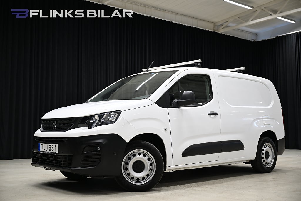 Peugeot Partner 102HK L2|Inredd|Drag|Värmare|PDC|3-Sits|EnÄgare|Leasbar