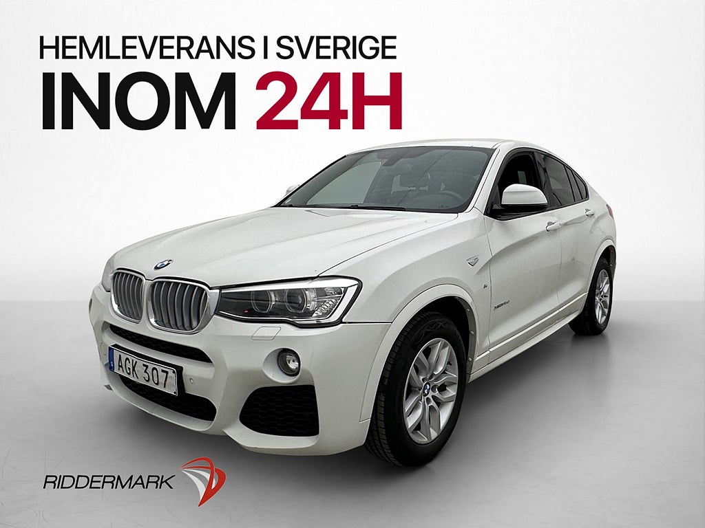 BMW X4 xDrive35d 313hk M Sport D-Värm HiFi Navi Skinn