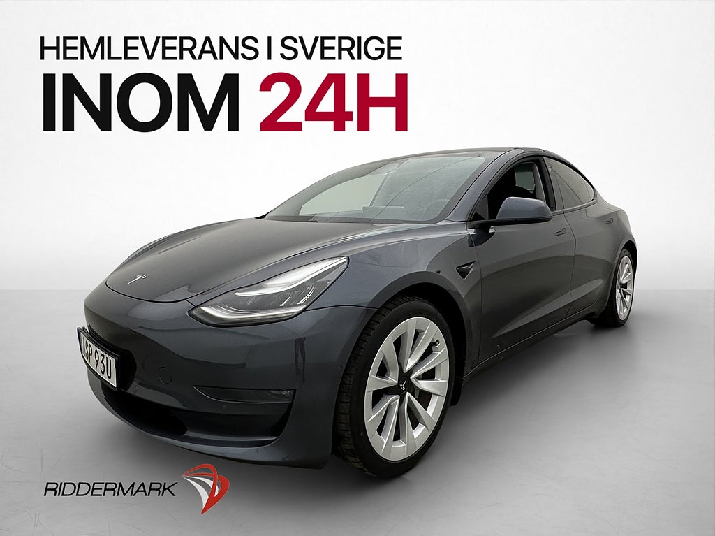 Tesla Model 3 Long Range AWD 440hk Autopilot Kamera Sv-såld