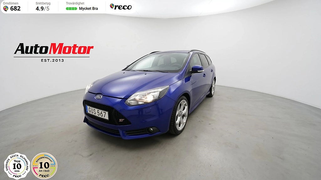 Ford Focus ST Kombi Manuell 250hk Recaro stolar/3,45% Räntekampa