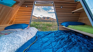 Husvagnen the Boulder fungerar även som en räckviddsförlängare. Foto: Colorado Teardrops