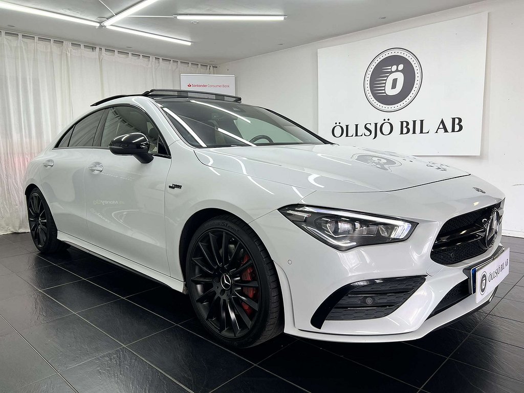 Mercedes-Benz AMG CLA 35 4MATIC MAXAD /Pano/Designo/Pärlvit/