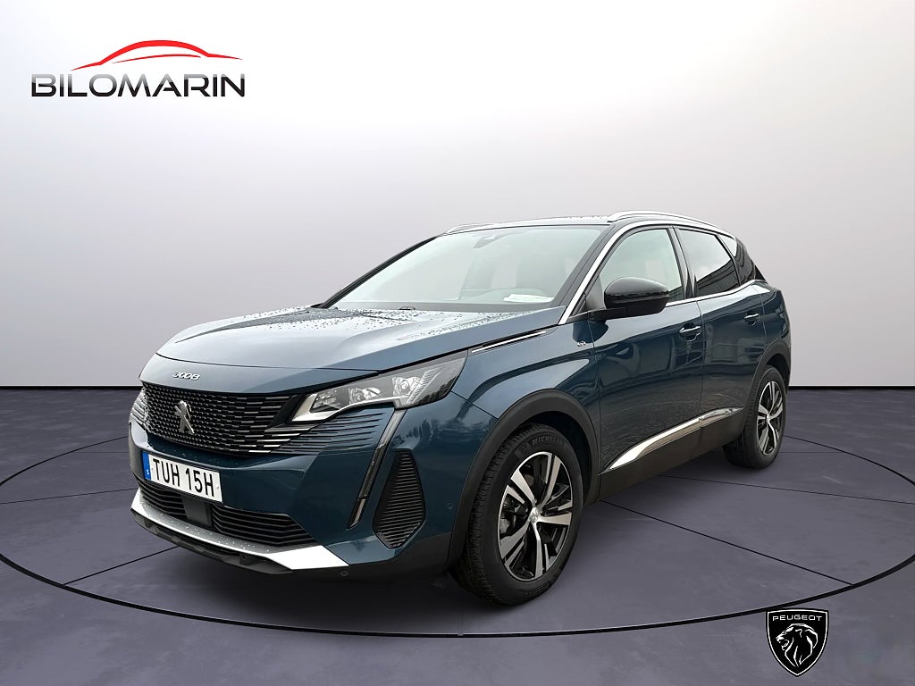 Peugeot 3008 GT PT 130hk AUT/EL-BAKLUCKA/KAMERA/NAVI/CARPLAY