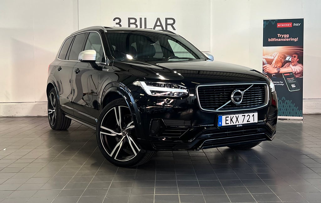 Volvo XC90 T8 TwEn AWD R-Design 7-Sits Pano Hud Drag Fullutrustad