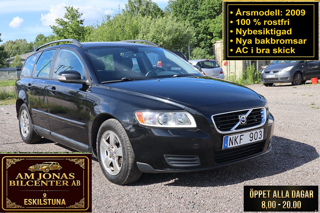Volvo V50 2009. Kamkedja. Nybes. Ny servad. Bra Motor &växellåda.