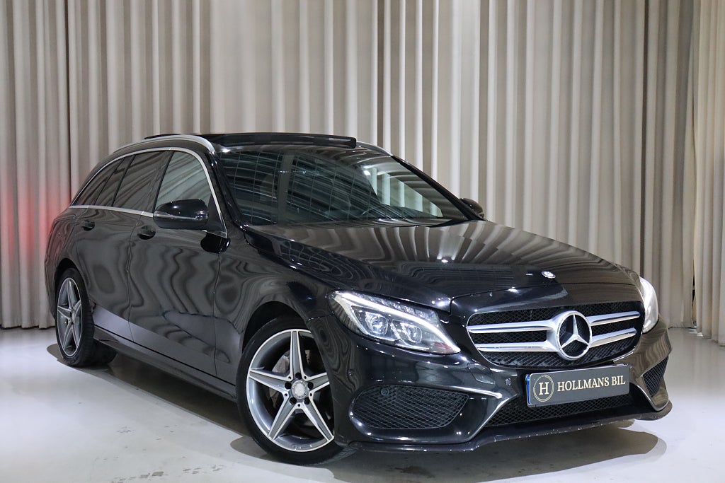 Mercedes-Benz C 220 d 7G-Tronic 170HK AMG Line Panorama Burmester Navi 