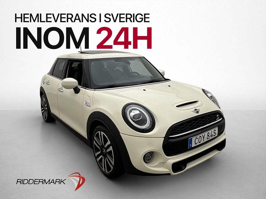 MINI Cooper S 5-Dörrar 178hk Chili Panorama JCW-Ratt Skinn