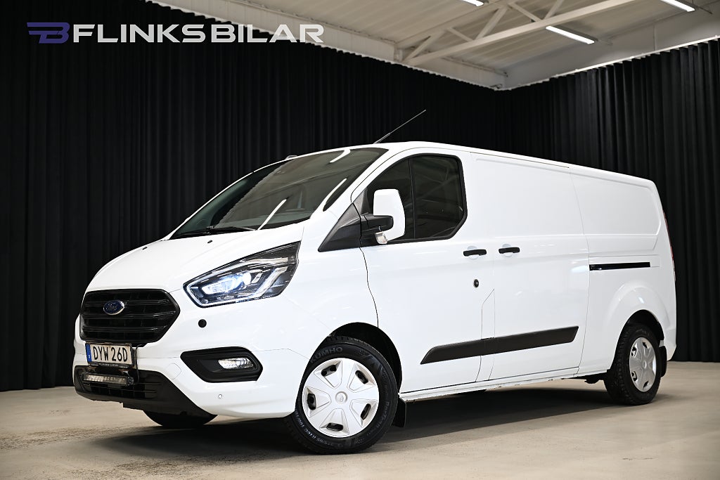 Ford transit Custom 130HK L2 Automat|Inredd|LED|Dubbeldörr|SeUtr!
